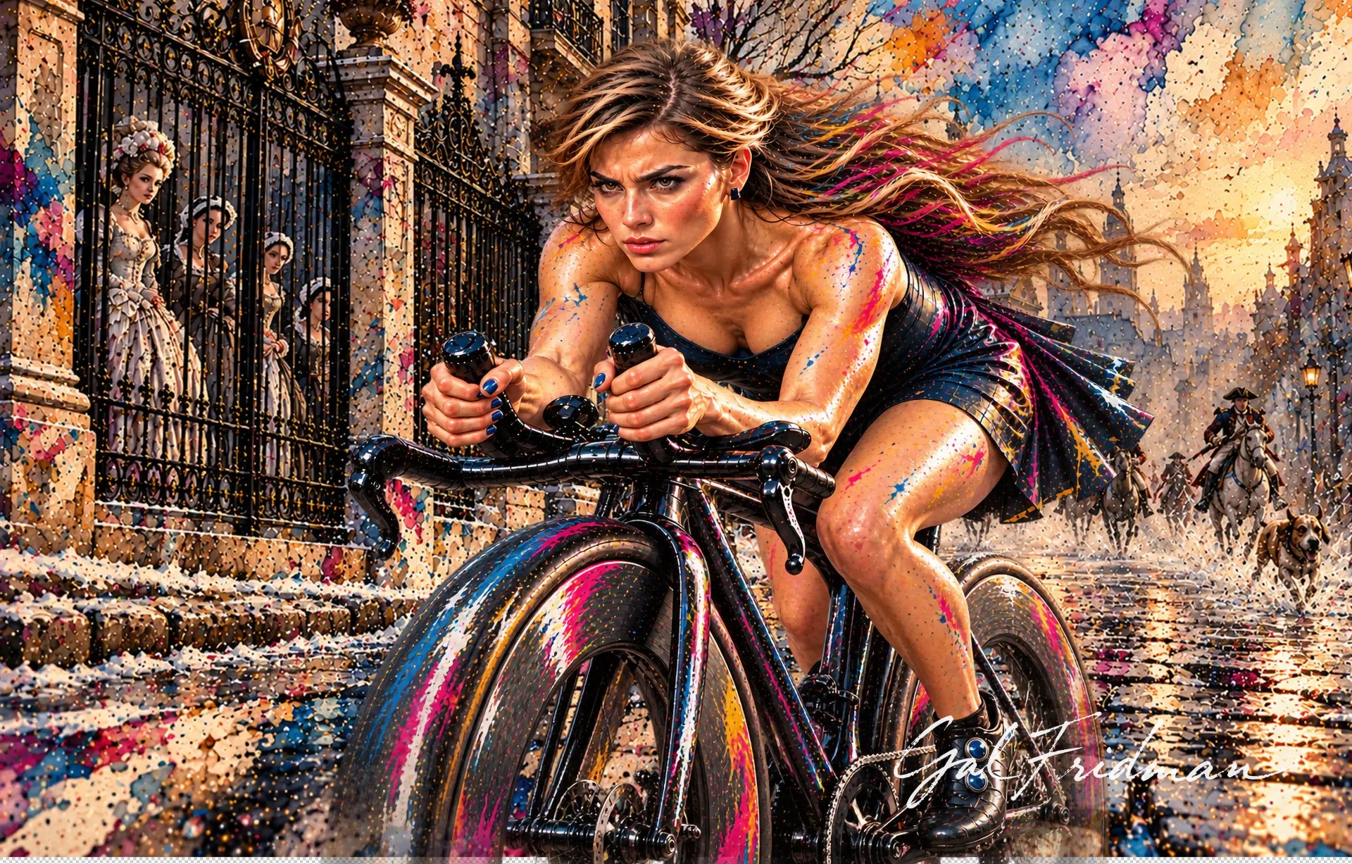The Cyclist, artwork by Gal Fridman