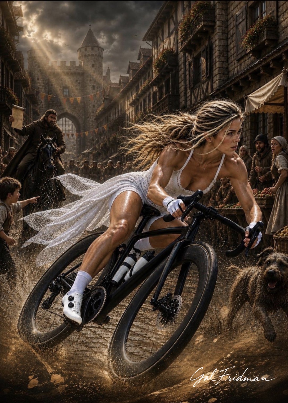 The Cyclist, artwork by Gal Fridman